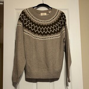 Cozy Brown Patterned Women's Sweater